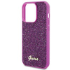 Guess Disco Metal Script Hülle für iPhone 15 Pro – Rosa