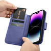 iCarer Wallet Case 2in1 iPhone 14 Pro Max Flip Leather Cover Anti-RFID Light Violet (WMI14220728-LP)