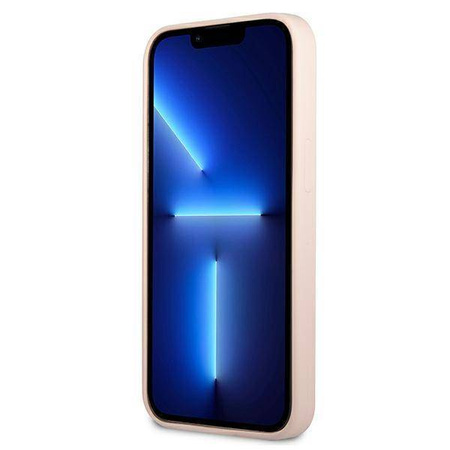 Guess GUHCP13MSLTGP iPhone 13 6.1 "rosa / rosa Hardcase Silikondreieck