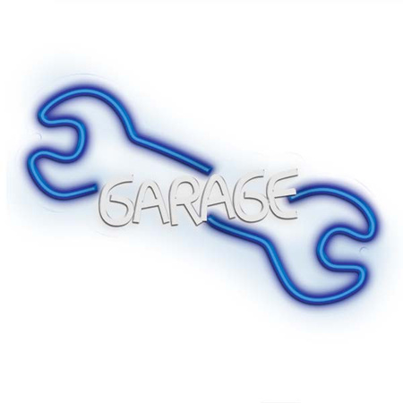 Neon PLEXI LED GARAGE błękit biały NNE22 Neolia
