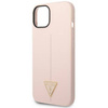 Guess Silicone Triangle Logo - Etui iPhone 14 (różowy)