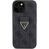 Guess Grip Stand 4G Triangle Strass case for iPhone 15 - black