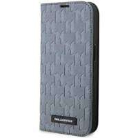 Karl Lagerfeld KLBKP14XSAKLHPG iPhone 14 Pro Max 6,7" Bücherregal Silber/Silber Saffiano Monogram