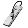 TECH-PROTECT HB04 HUB ADAPTER 9IN1 TYPE-C + USB2.0 + USB3.0 + HDMI 4K 60HZ + SD/TF + PD100W + AV3.5 SPACE GREY