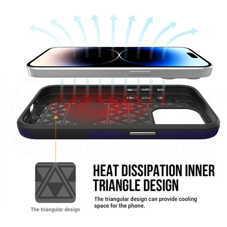 Vmax nakładka Triangle Case do Samsung Galaxy A15 4G / 5G ciemny fiolet