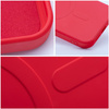Futerał SILICONE MAG COVER (big hole) kompatybilny z MagSafe do IPHONE 17 Pro Max czerwony