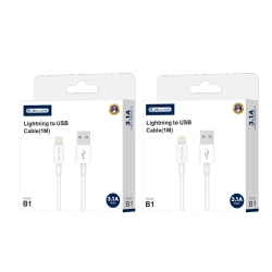 JELLICO kabel B1 Lightning 3.1A 1M Biały