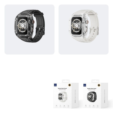 WiWU - Pasek do smartwatcha Wi-WB014 2w1 Armor Watch Band 49mm - czarny