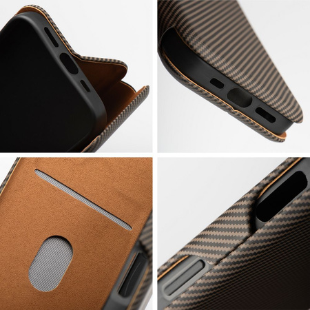 Kabura FOLIO Side Magnet do SAMSUNG S24 FE brązowy