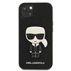 Karl Lagerfeld KLHCP13SOKPK iPhone 13 mini 5,4 &quot;black / black hardcase Saffiano Ikonik Karl`s Patch