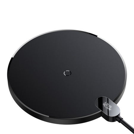 Inductive wireless charger Baseus Digital LED  15W (black)