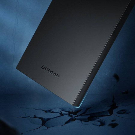Ugreen kieszeń na dysk HDD SSD obudowa dysku SATA 2,5'' USB 3.2 Gen 1 (5 Gbps) micro USB SuperSpeed + kabel 0,5 m czarny (CM237 60353)
