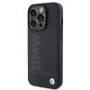 BMW Leather Hot Stamp iPhone 15 Pro Max Case - Black
