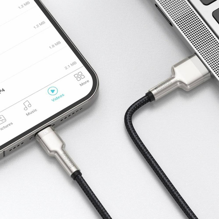 Baseus Cafule Series Metal Data Cable USB to IP 2.4A 0.25m Black