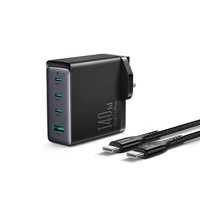 GaN charger UK Joyroom JR-TCG05UK 140W 3x USB-C USB-A + USB-C / USB-C cable 240W 1.2m
