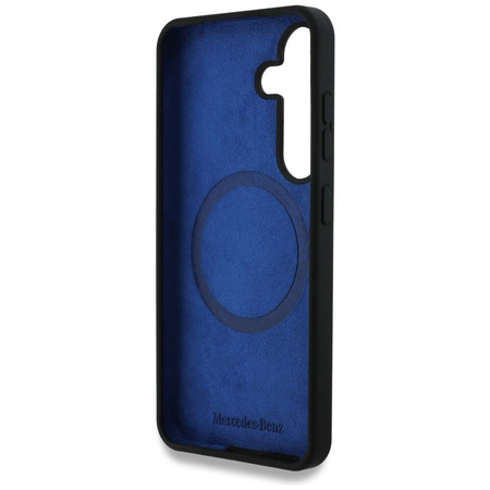 Oryginalne Etui SAMSUNG GALAXY S25 Mercedes Silicone Contrasted Curves MagSafe czarne