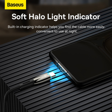 Kabel USB do USB-C Baseus Glimmer, 100W, 2m (czarny)