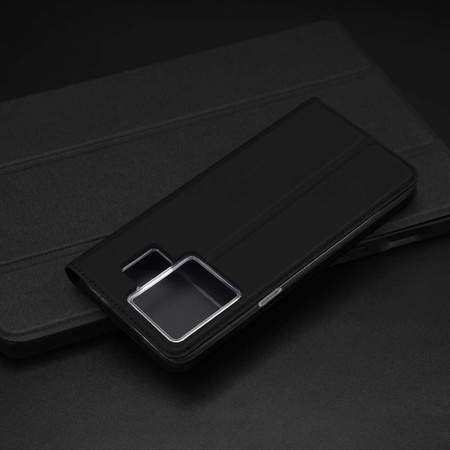 Dux Ducis Skin Pro Hülle für Realme GT Neo 5 / Realme GT3 Flip Cover Card Wallet Stand Schwarz
