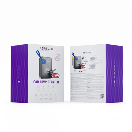 Forever jump starter 4w1 JS-400 26,64Wh czarno-niebieski