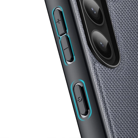 Dux Ducis Fino Hülle Samsung Galaxy S23+ Hülle mit Silikonrahmen grau