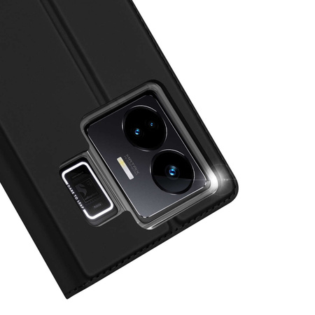 Dux Ducis Skin Pro Hülle für Realme GT Neo 5 / Realme GT3 Flip Cover Card Wallet Stand Schwarz