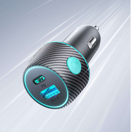 Ładowarka samochodowa 60W USB-C USB-A Joyroom JR-CCN01 | czarna