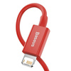 Baseus Superior kabel USB - Lightning 2,4 A 1 m czerwony (CALYS-A09)