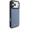 Etui BMW M Quilted Logo MagSafe na iPhone 17 Pro Max - niebieskie