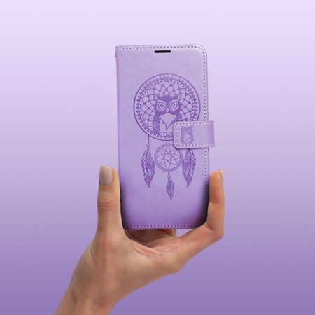 Kabura MEZZO Book do SAMSUNG A54 5G łapacz snów fioletowy