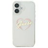 Original Handyhülle IPHONE 16 Guess Hardcase IML Heart (GUHCP16SHCHGSPT) transparent