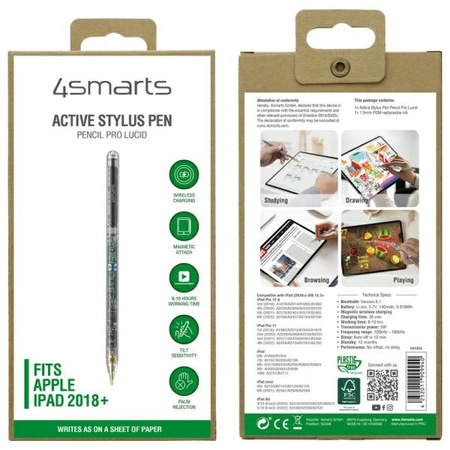 4smarts Active Stylus Pen Pencil Pro     Lucid transparent rysik do iPad 541252