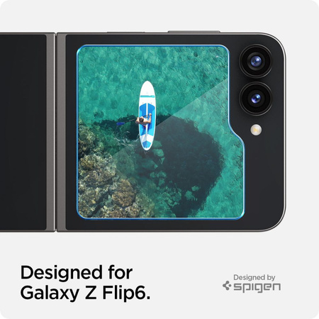 Spigen Glas.tR EZ Fit gehärtetes Glas für Samsung Galaxy Z Flip 6 - 2 Stk.