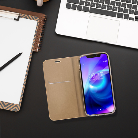 Kabura LUNA Book Gold do SAMSUNG A23 5G złoty