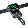 Ładowarka indukcyjna 2w1 Usams CD245 do  Apple Watch z powerbankiem 1200mAh + kabel USB-C titanium