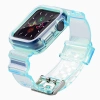 Silikonband Armband Armband Gehäuseband Lichtset Für Apple Watch 44mm - Blau
