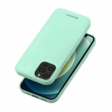 Case IPHONE 14 PRO Matte Silicone Mercury Soft Jelly mint