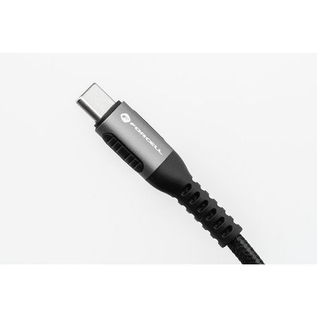 FORCELL F-ENERGY C260 kabel Typ C do Typ C QC4.0 PD 5A 100W Cafule 1,2 m czarny