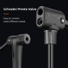 Rockbros 42510001001 Standfahrradpumpe – Schwarz