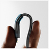 Kabel USB-C/USB-A 4smarts 4w1 1.2m        czarny