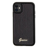 Guess nakładka do iPhone 11 GUHCN61PSFDGSK HC SEQUIN SCRIPT METAL czarna