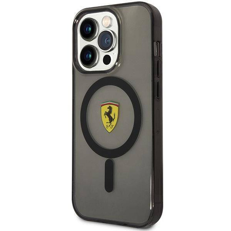 Ferrari FEHMP14LUKK iPhone 14 Pro 6.1" schwarz/schwarz Hardcase Translucent Magsafe