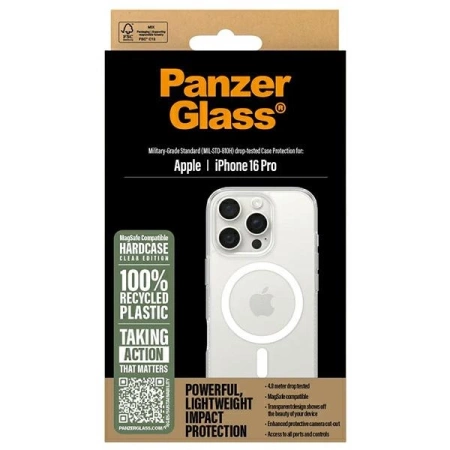 PanzerGlass HardCase iPhone 16 Pro 6.3&quot; white MagSafe 1292