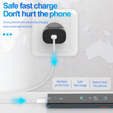 JELLICO ładowarka sieciowa C35 PD 25W 1xUSB-C Czarny