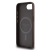 Guess PU 4G Peony Case mit MagSafe für iPhone 16e - Braun
