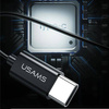 USAMS Słuchawki stereo EP-43 metal USB-C czarny/black HSEP4301