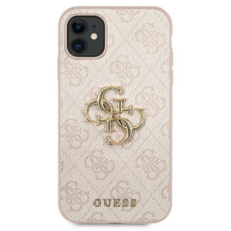 Oryginalne Etui GUESS hardcase 4G Big Metal Logo GUHCSA354GMGPI do Samsung Galaxy A35 różowy