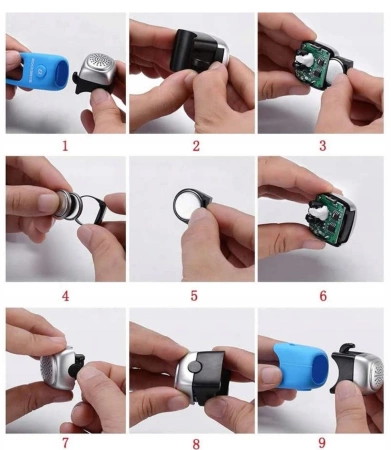 Rockbros CB1709BK elektronische Fahrradklingel – schwarz