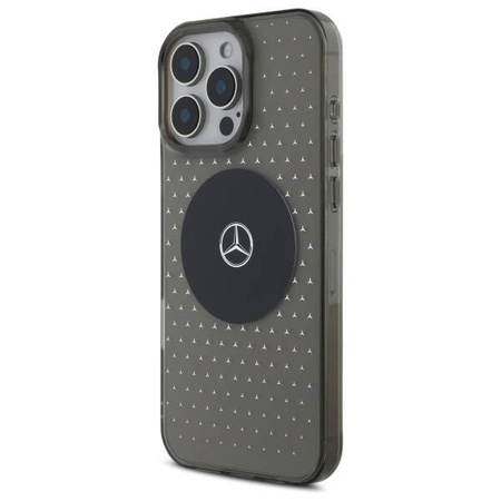 Mercedes nakładka do iPhone 16 Pro 6,3" MEHMP16L23HCPK Hardcase MB Case Star Pattern czarna