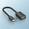 Ugreen kabel adapter przejściówka OTG USB (żeński) - micro USB (męski) 12 cm USB 2.0 480 Mbps czarny (US133 10396)