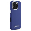 Original Handyhülle IPHONE 16 PRO MAX Karl Lagerfeld Hardcase FW Metal Plate MagSafe (KLHMP16XPGMSRPB) blau